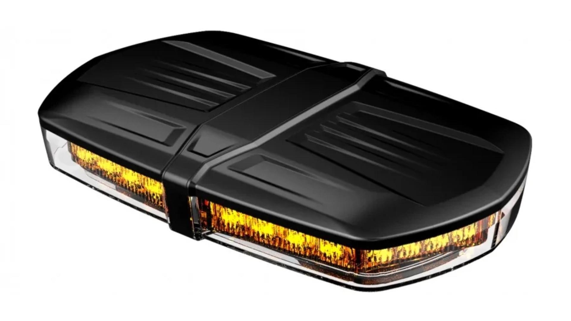LED Warning Light Bar 237x145mm Magnet R10 R65
