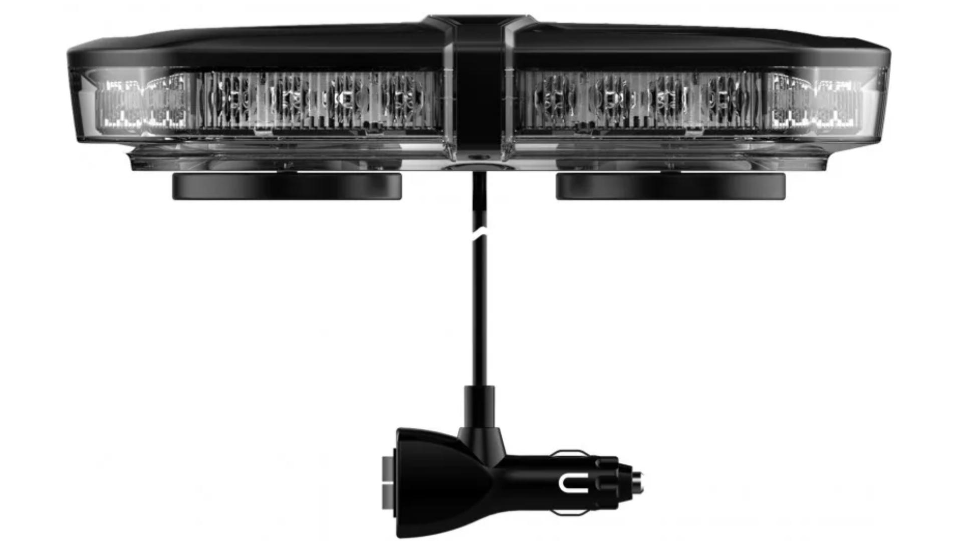 LED Warning Light Bar 237x145mm Magnet R10 R65