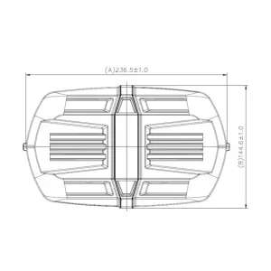 LED-Warnbalken 237x145mm Magnet R10 R65