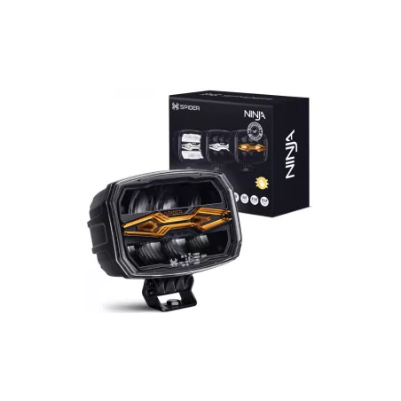 Fernscheinwerfer X-Spider Ninja (LED, Oval Mit Fernlicht-Halogen)