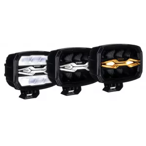X-spider Ninja Driving Lamp (LED, Oval, With Long-Range Halogen)