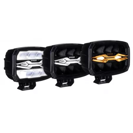 X-spider Ninja Driving Lamp (LED, Oval, With Long-Range Halogen)