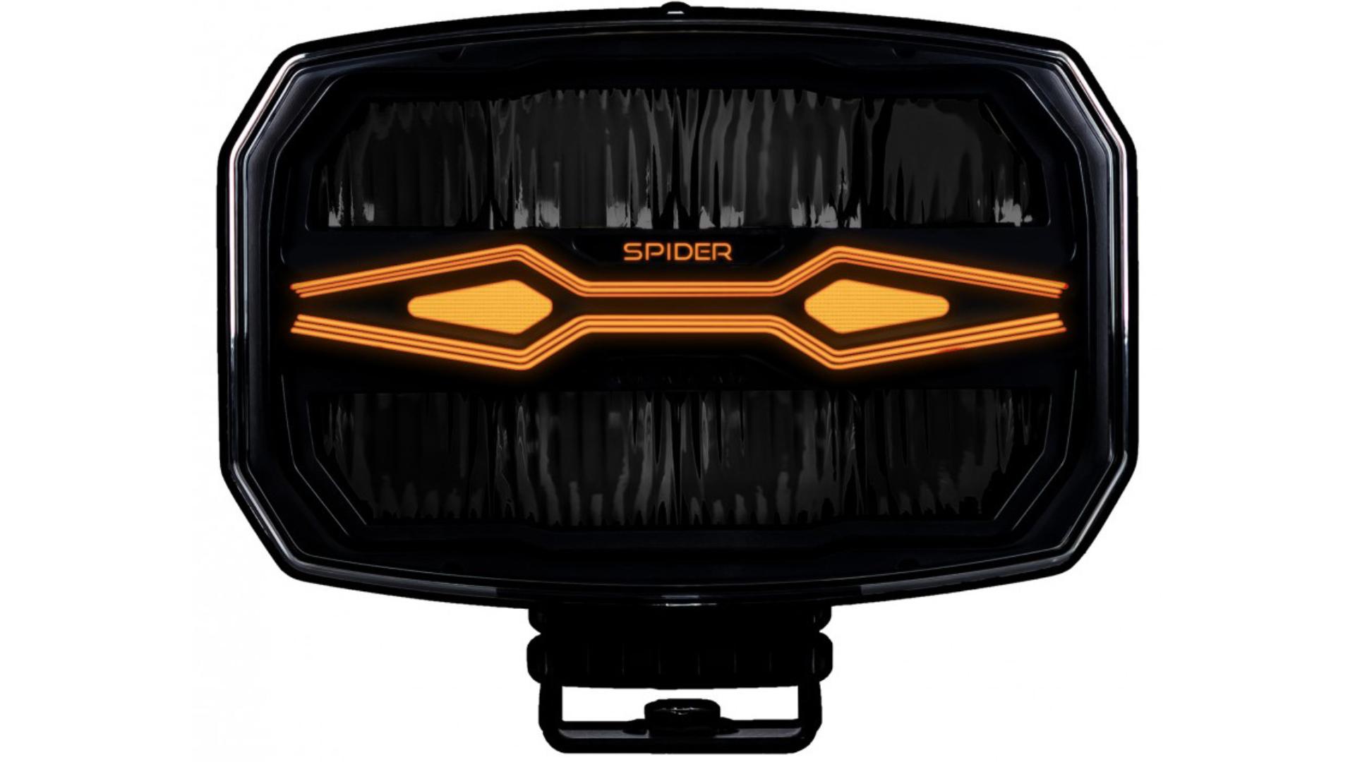 Fernscheinwerfer X-Spider Ninja (LED, Oval Mit Fernlicht-Halogen)