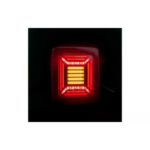 Lampa Zespolona Tylna Cube 12 / 24V Prawa / Lewa (Neon LED, Czarna Ramka)