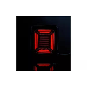 Feu Arrière Cube 12 / 24V Droit / Gauche (Neon LED, Cadre Noir)