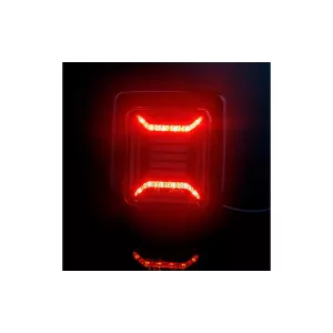Lampa Zespolona Tylna Cube 12 / 24V Prawa / Lewa (Neon LED, Czarna Ramka)