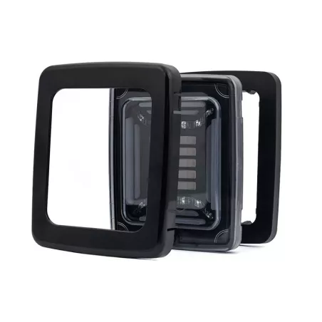 Tail Lamp Cube 12 / 24V RH / LH (Neon LED, Black Frame)