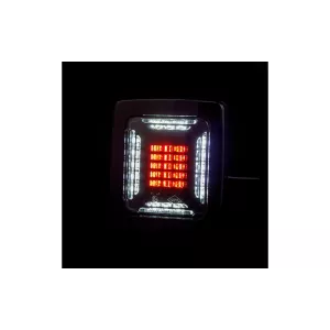 Lampa Zespolona Tylna Cube 12 / 24V Prawa / Lewa (LED, Czarna Ramka)