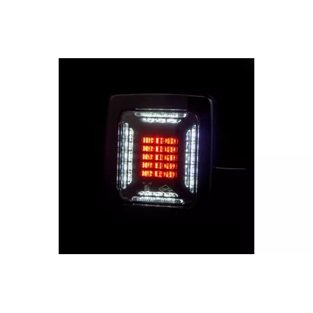 Tail Lamp Cube 12 / 24V RH / LH (LED, Black Frame)