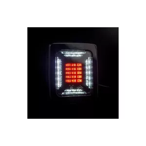 Feu Arrière Cube 12 / 24V Droit / Gauche (LED, Cadre Noir)