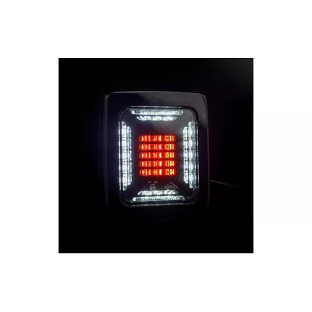 Tail Lamp Cube 12 / 24V RH / LH (LED, Black Frame)