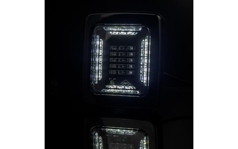 Tail Lamp Cube 12 / 24V RH / LH (LED, Black Frame)