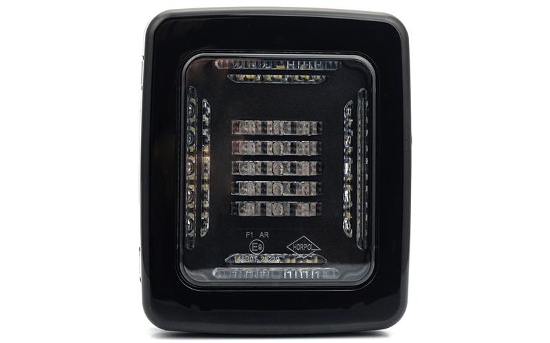 Tail Lamp Cube 12 / 24V RH / LH (LED, Black Frame)