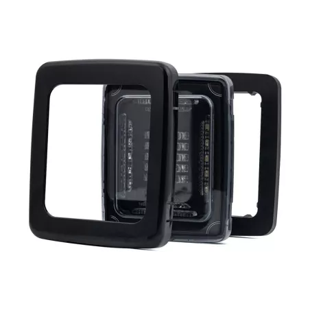 Feu Arrière Cube 12 / 24V Droit / Gauche (LED, Cadre Noir)