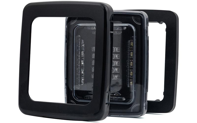 Lampa Zespolona Tylna Cube 12 / 24V Prawa / Lewa (LED, Czarna Ramka)