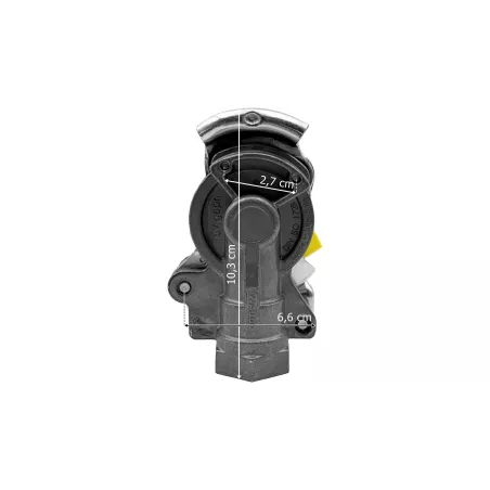 Pneumatischer Kupplungskopf M16 Hart Gelb