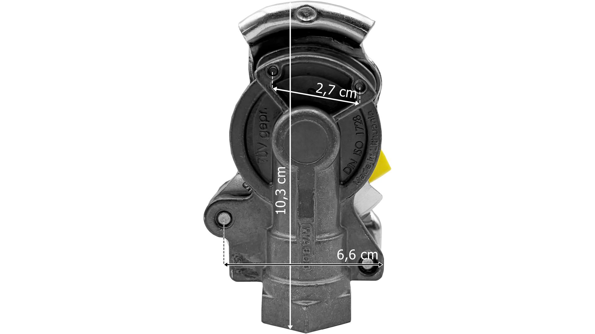 Tête D’accouplement Pneumatique M16 Rigide Jaune