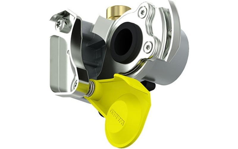 Pneumatic Coupling Head M24x1.5 Yellow With Filter