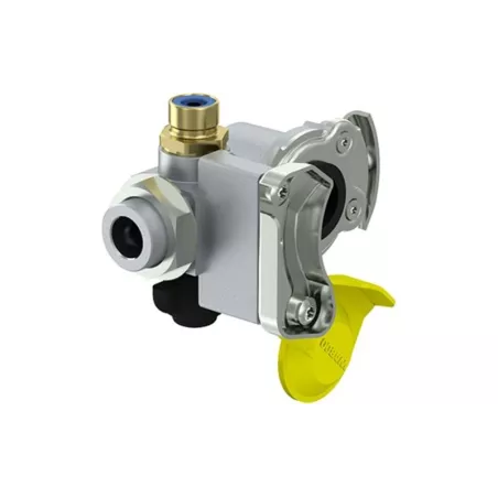 Pneumatic Coupling Head M24x1.5 Yellow With Filter