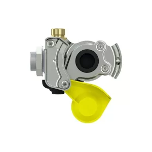 Pneumatic Coupling Head M24x1.5 Yellow With Filter