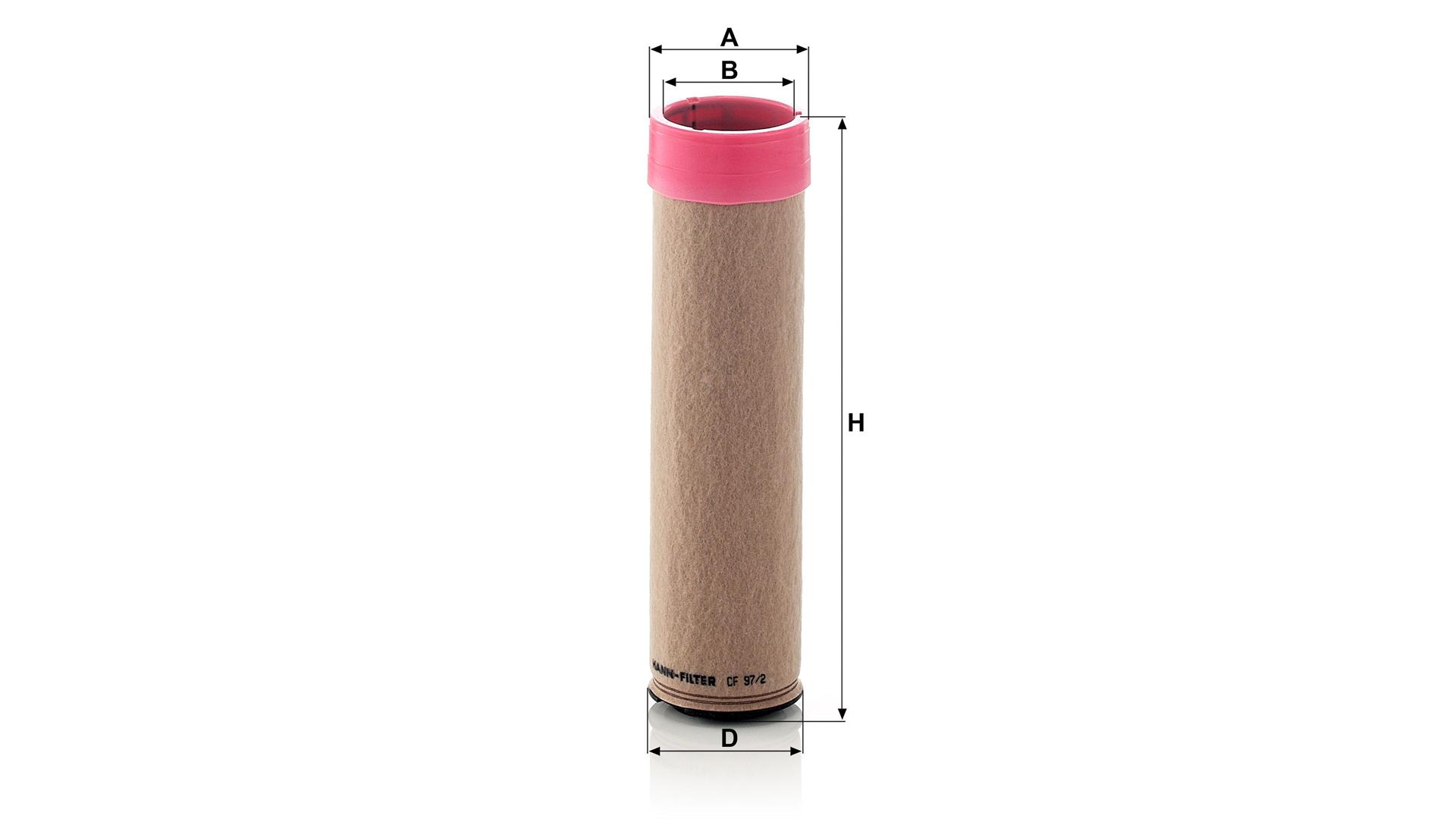 Elemento Secundario del Filtro de Aire Massey-ferguson / Case-ih / Claas / Fiat / John Deere / New Holland