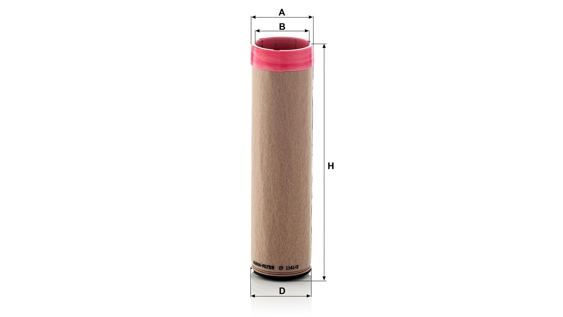 Elemento Secundario del Filtro de Aire Case-ih / Claas / Fendt / John Deere / Landini / New Holland / Renault / Volvo