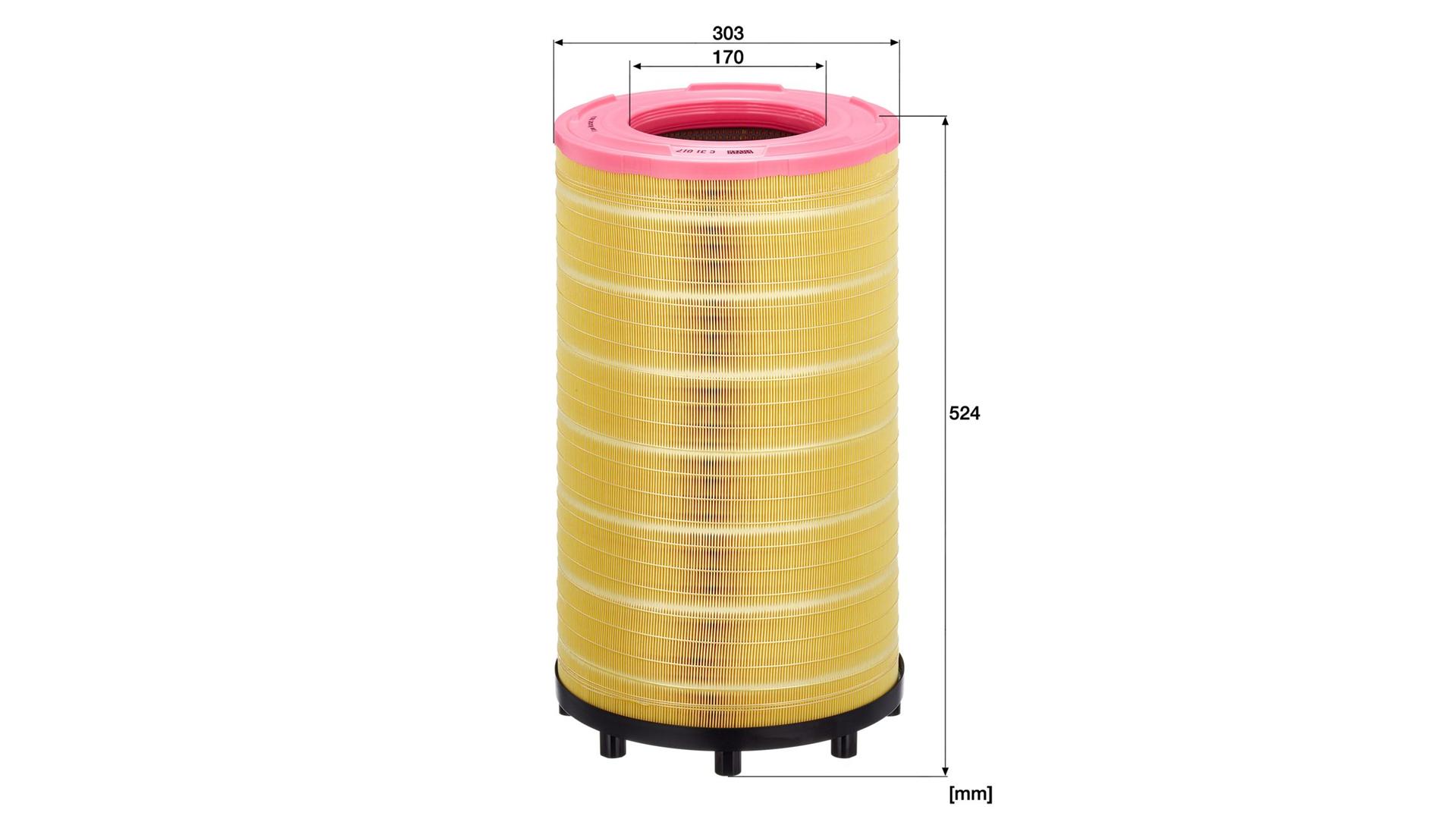 Luftfilter Scania G230 / G490 / P230 / P620 / R230 / R730 / T230 / T580
