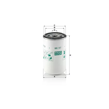 Filtro de Combustible Renault Kerax / Magnum / Major / Premium / Iveco Daily