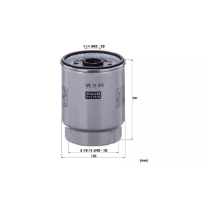 Filtro de Combustible Renault C (C250-c520) / D (D150-d430) / K (K380-k520) / T (T380-t520)