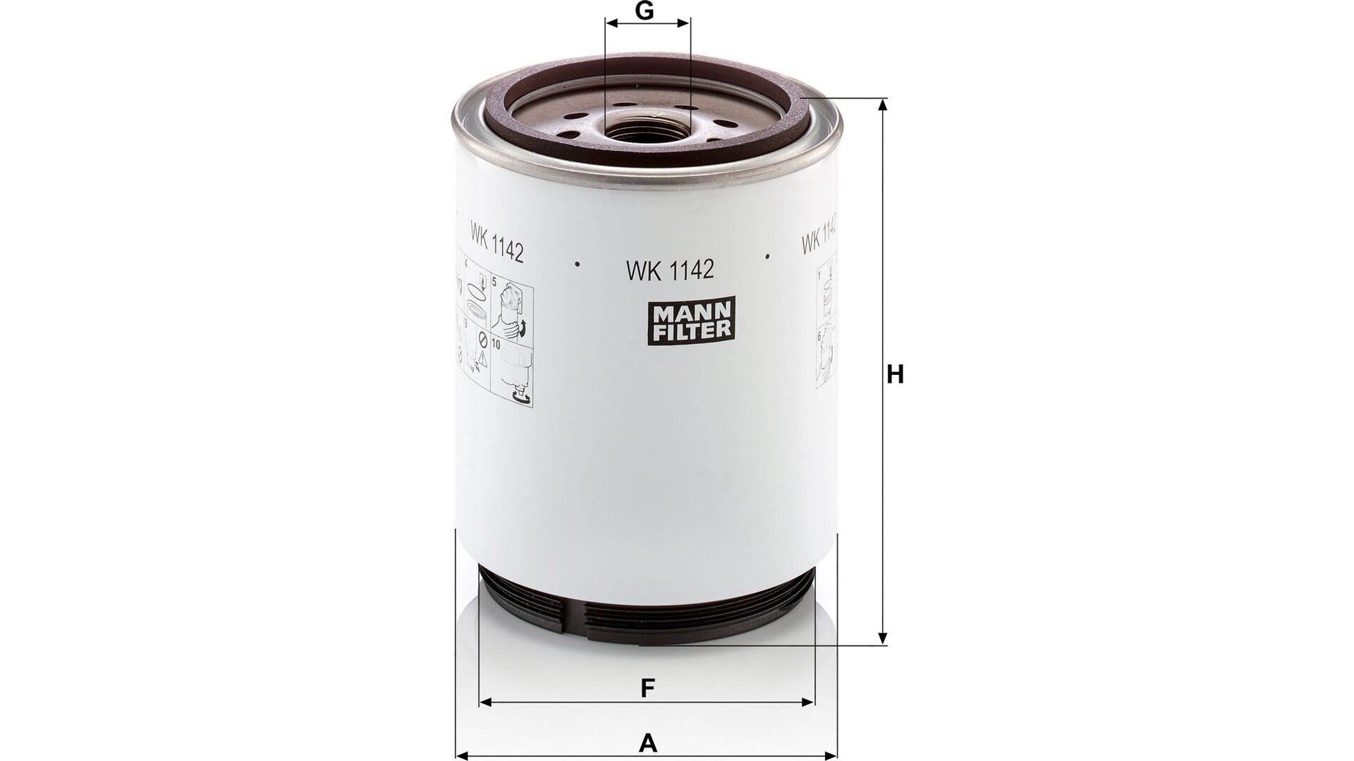 Filtro de Combustible New Holland / Massey-ferguson / Landini / John Deere / Case-ih
