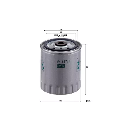 Filtro de Combustible Mercedes Sprinter / Unimog / Setra