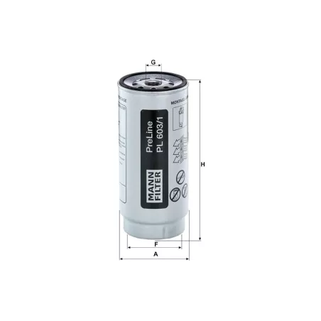 Kraftstofffilter Mercedes Actros / Antos / Arocs / Atego / Econic / Unimog