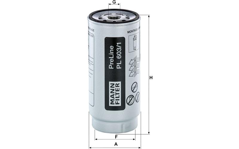 Kraftstofffilter Mercedes Actros / Antos / Arocs / Atego / Econic / Unimog