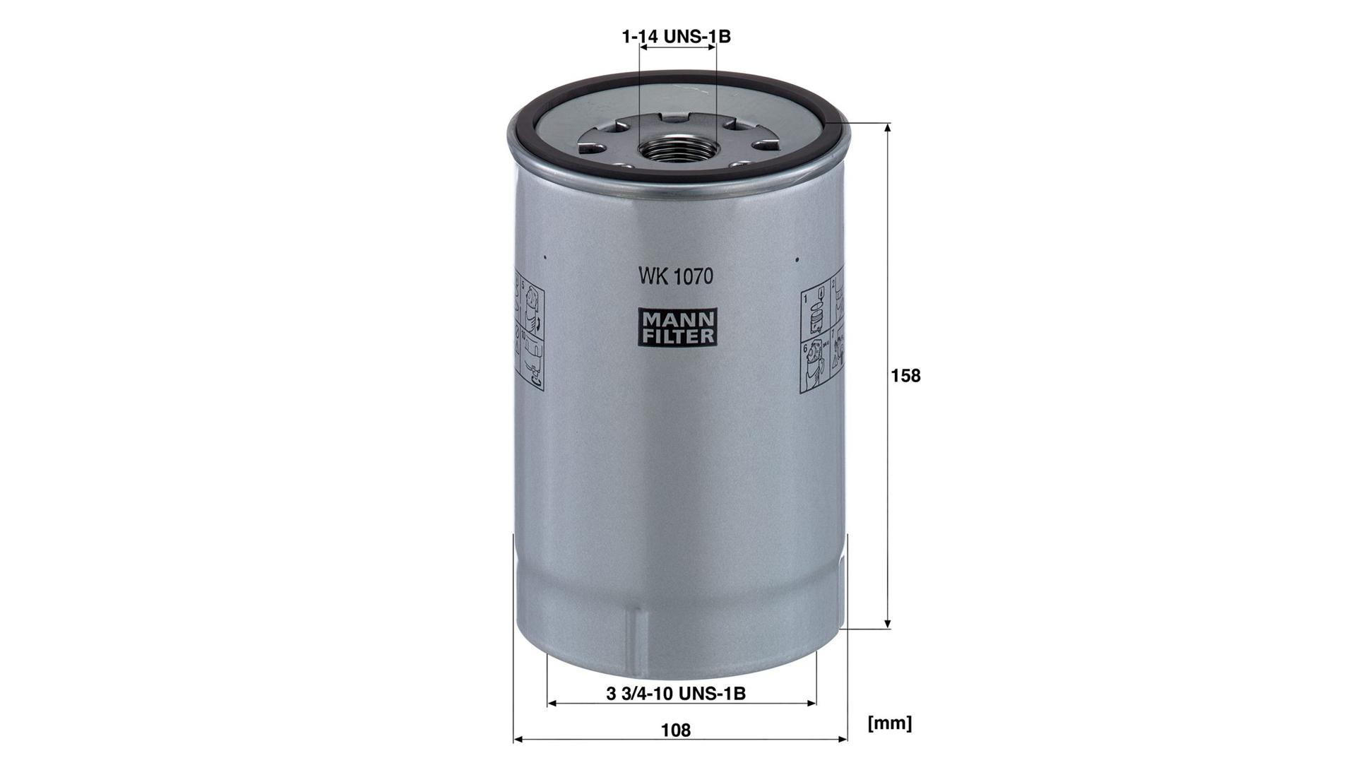 Filtro de Combustible Deutz / Fendt / Iveco Eurocargo / Stralis / Trakker / T-Way / X-Way