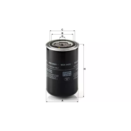 Filtro de Combustible DAF 65cf / 75cf / 85CF / Solaris