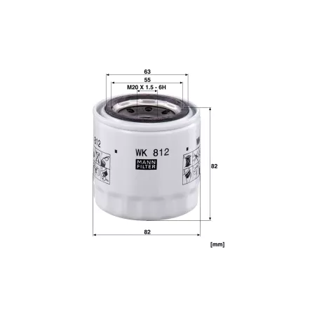 Kraftstofffilter Case IH / John Deere / Massey Ferguson / New Holland
