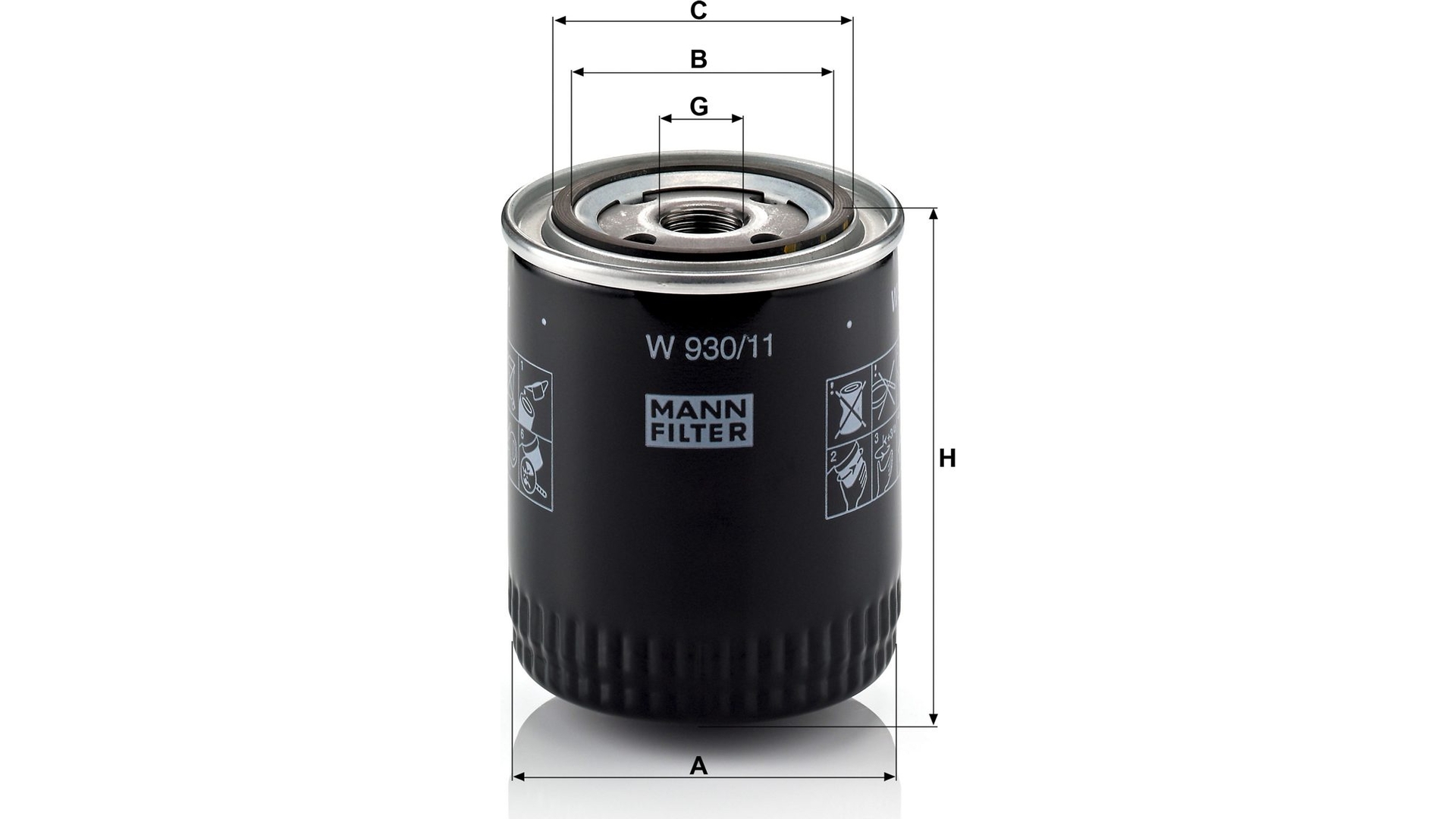 Filtro de Aceite Ford Granada / Scorpio / Sierra