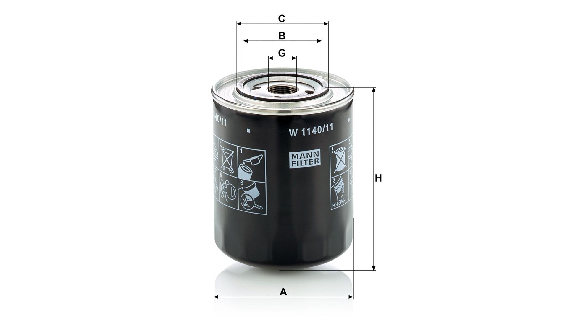 Oil Filter Case-ih / Fendt / Massey Ferguson / New Holland