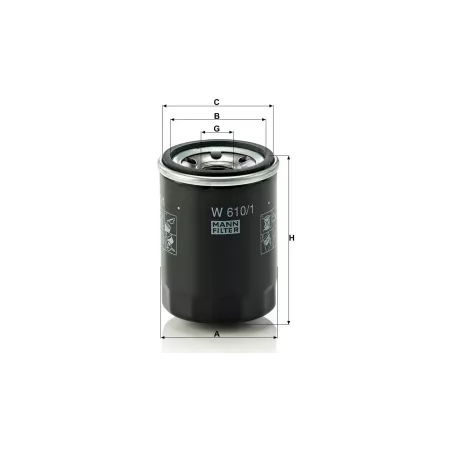 Filtro de Aceite Case IH / New Holland