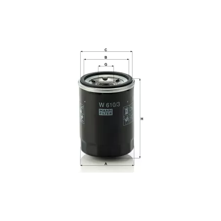Filtro de Aceite Case IH / Deutz / Massey Ferguson / New Holland