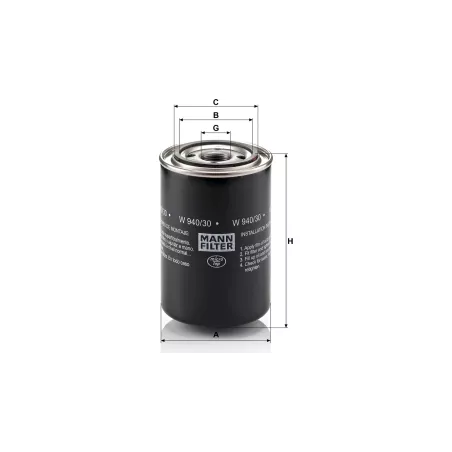 Filtro de Aceite Case IH
