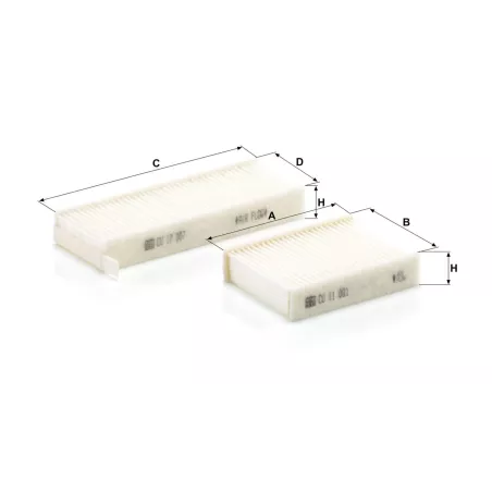 Cabin Air Filter DAF Xd / XF / XG
