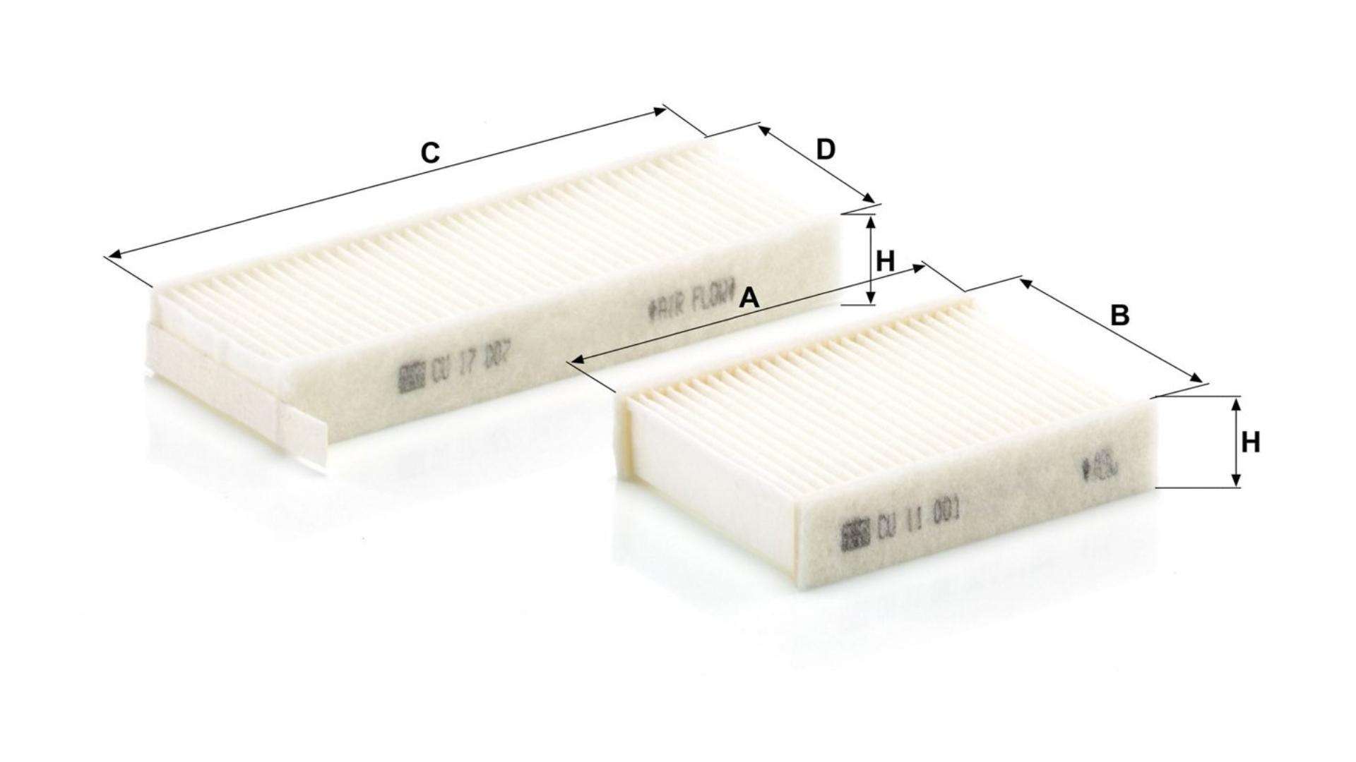 Cabin Air Filter DAF Xd / XF / XG