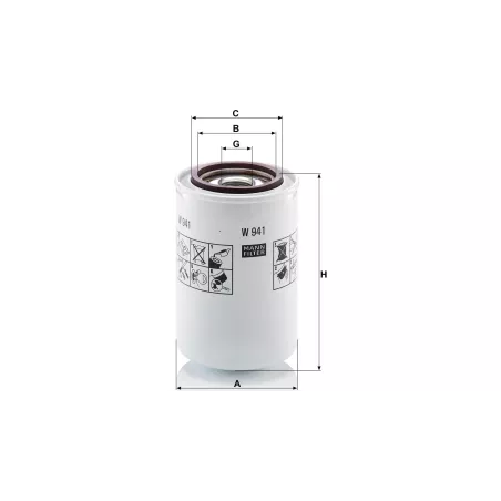 Hydraulikfilter Massey-Ferguson