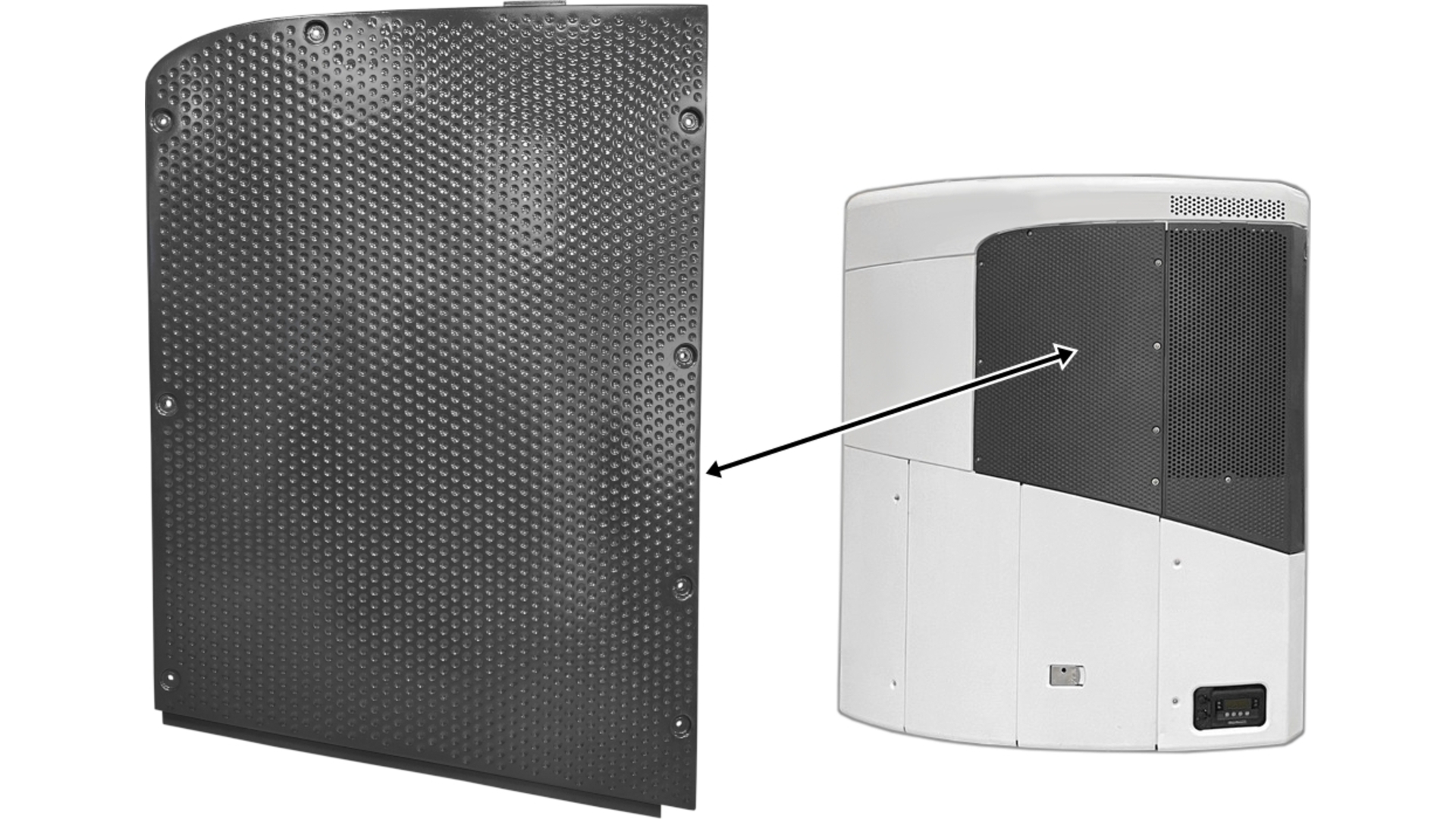Kühlaggregat Thermo King SLX Inneres Gehäusepanel Mitte Links