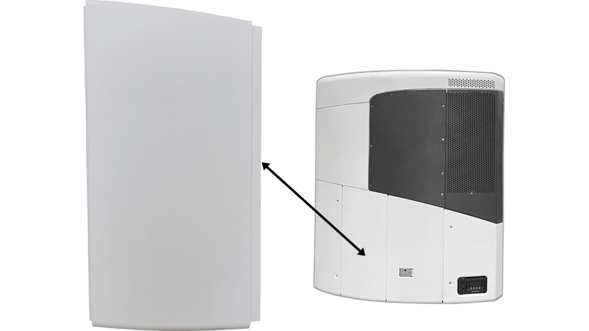 Kühlaggregat Thermo King SLX Inneres Gehäusepanel Unten Rechts
