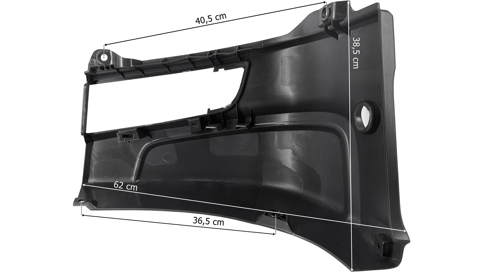 Scania P / G / R / S (2017-) Next Gen Bumper Corner RH (Low, Plastic)