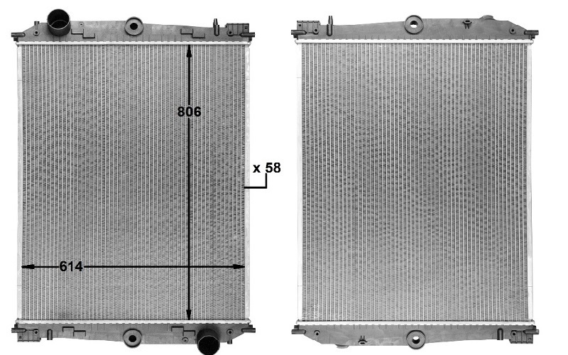 DAF CF92 (1992-2002) Radiateur de Refroidissement (Complet)