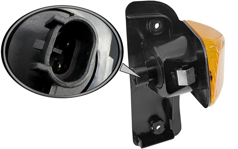 Iveco Trakker / Stralis Side Turn Signal Lamp LH (Mounted In Bumper)
