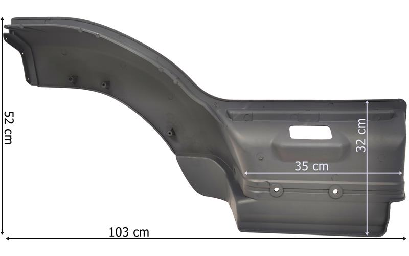 Iveco Eurotrakker / Eurotech Marchepied Supérieur Gauche